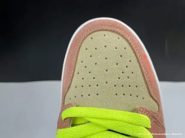 Official Maikesneakers High Air Peach Jordan 1 Switch CW6576-800 0524